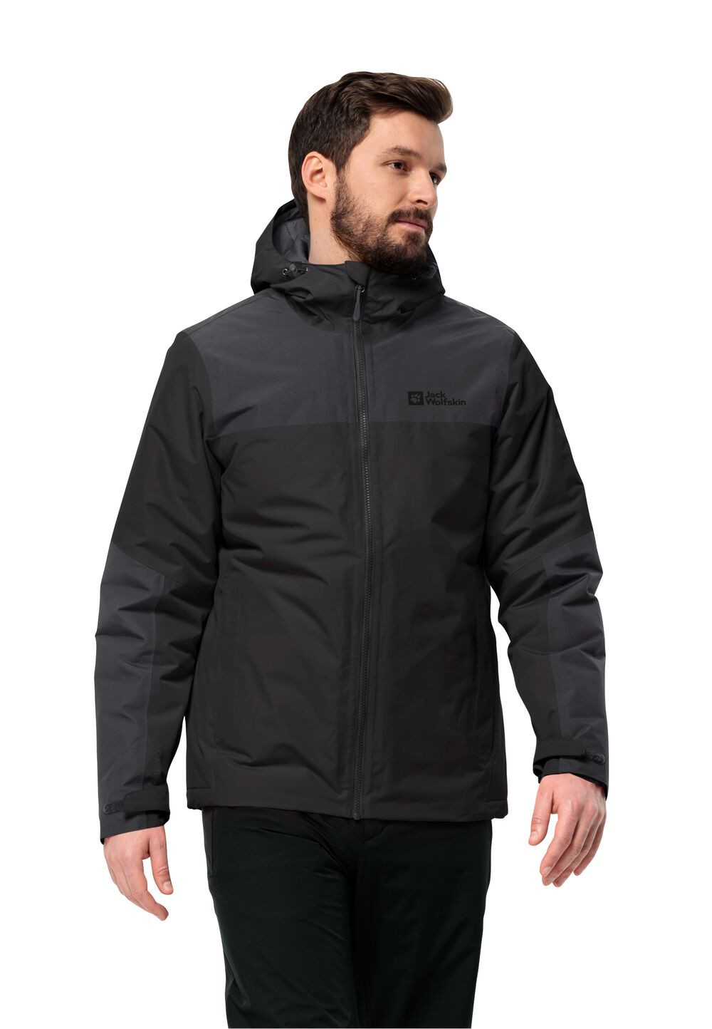 Jack Wolfskin Wasserdichte Winterjacke Herren Jasper Ins Jacket Men S black black von Jack Wolfskin