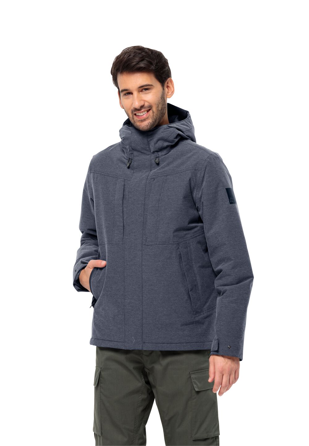 Jack Wolfskin Wasserdichte Winterjacke Herren Snowy Park Jacket Men L blau night blue von Jack Wolfskin