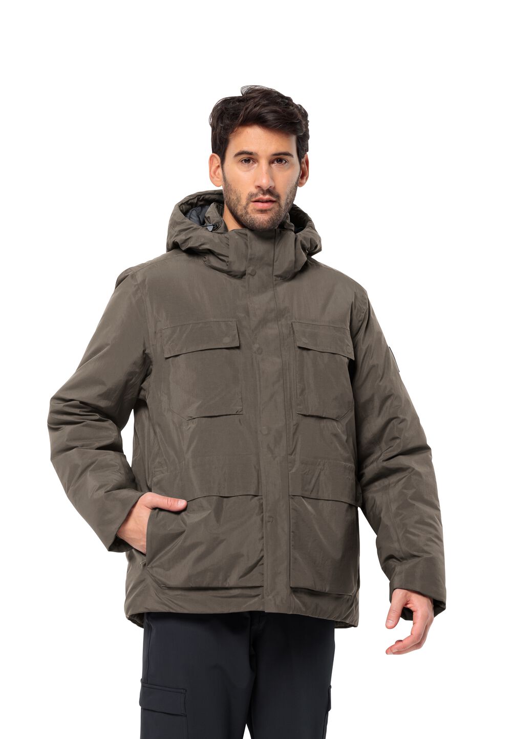 Jack Wolfskin Wasserdichte Winterjacke Herren Textor Utility Jacket Men XL cold coffee cold coffee von Jack Wolfskin