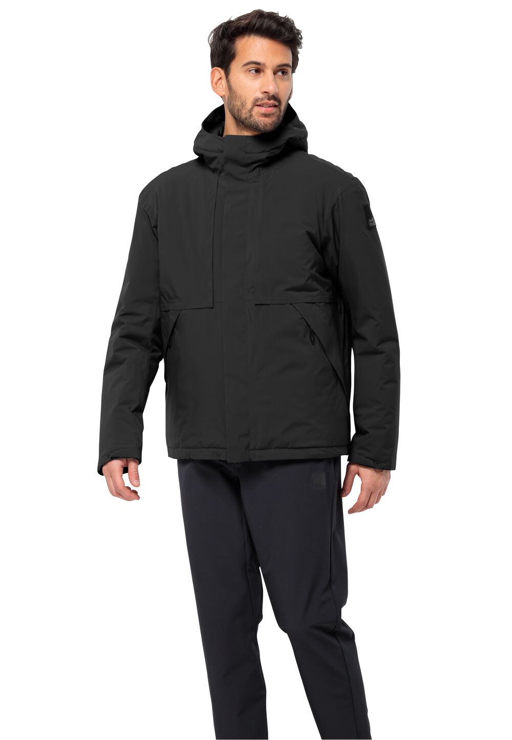 Jack Wolfskin Wasserdichte Winterjacke Herren Wandermood Jacket Men XXXL black black von Jack Wolfskin