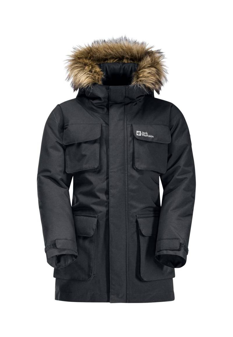 Jack Wolfskin Wasserdichte Winterjacke Kinder Glacier Peak Parka Kids 116 phantom Phantom von Jack Wolfskin