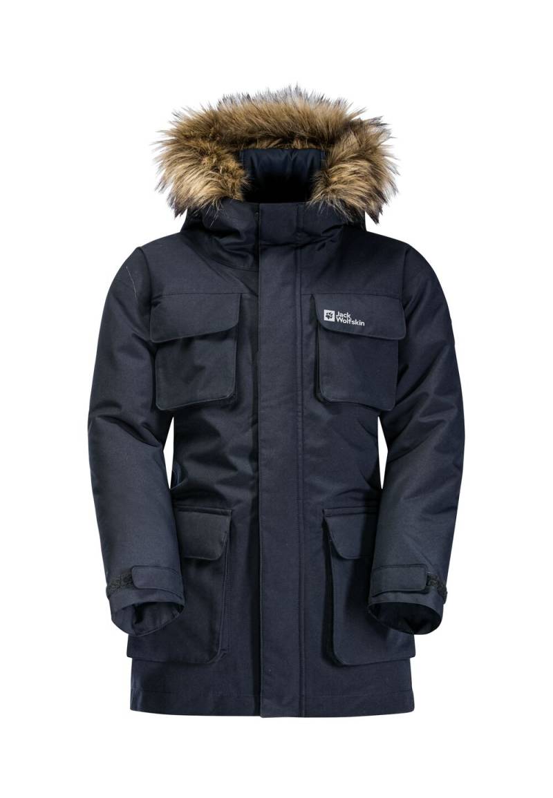 Jack Wolfskin Wasserdichte Winterjacke Kinder Glacier Peak Parka Kids 128 blau night blue von Jack Wolfskin