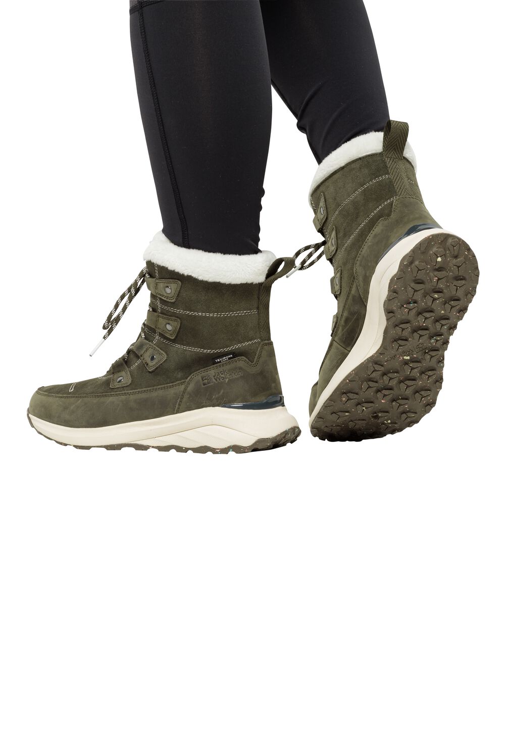 Jack Wolfskin Wasserdichte Winterschuhe Damen Dromoventure Texapore High Women 39 island moss island moss von Jack Wolfskin