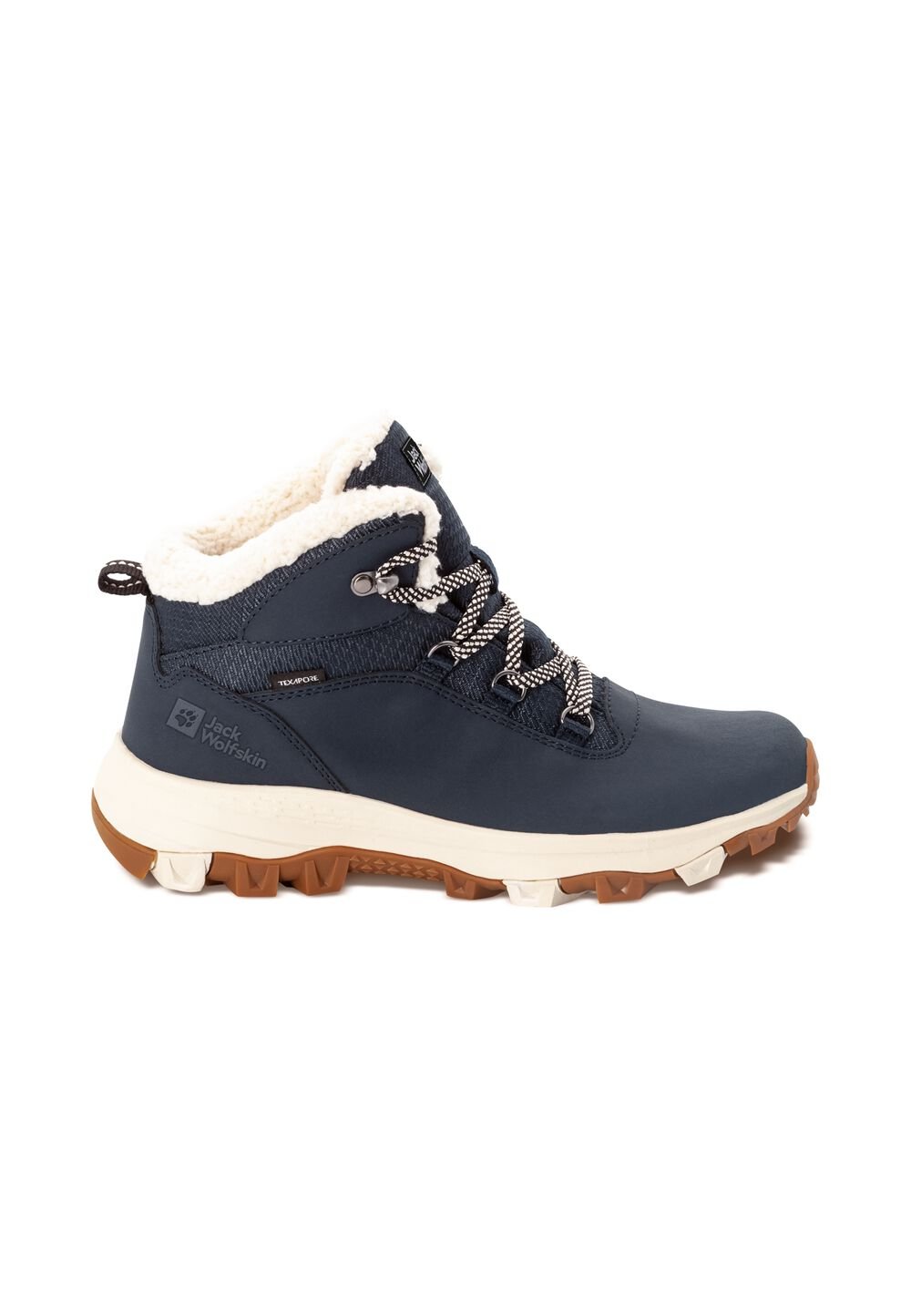 Jack Wolfskin Wasserdichte Winterschuhe Damen Everquest Texapore Mid Women 35.5 dark blue / off-white Dark Blue / Off-White von Jack Wolfskin