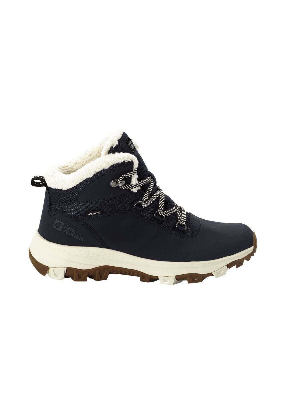 Jack Wolfskin Wasserdichte Winterschuhe Damen Everquest Texapore Mid Women 40.5 dark blue / off-white Dark Blue / Off-White von Jack Wolfskin