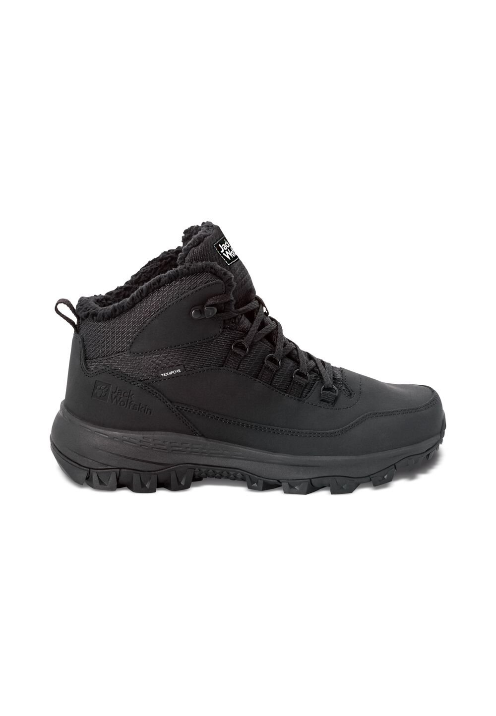 Jack Wolfskin Wasserdichte Winterschuhe Herren Everquest Texapore Mid Men 42.5 schwarz black von Jack Wolfskin