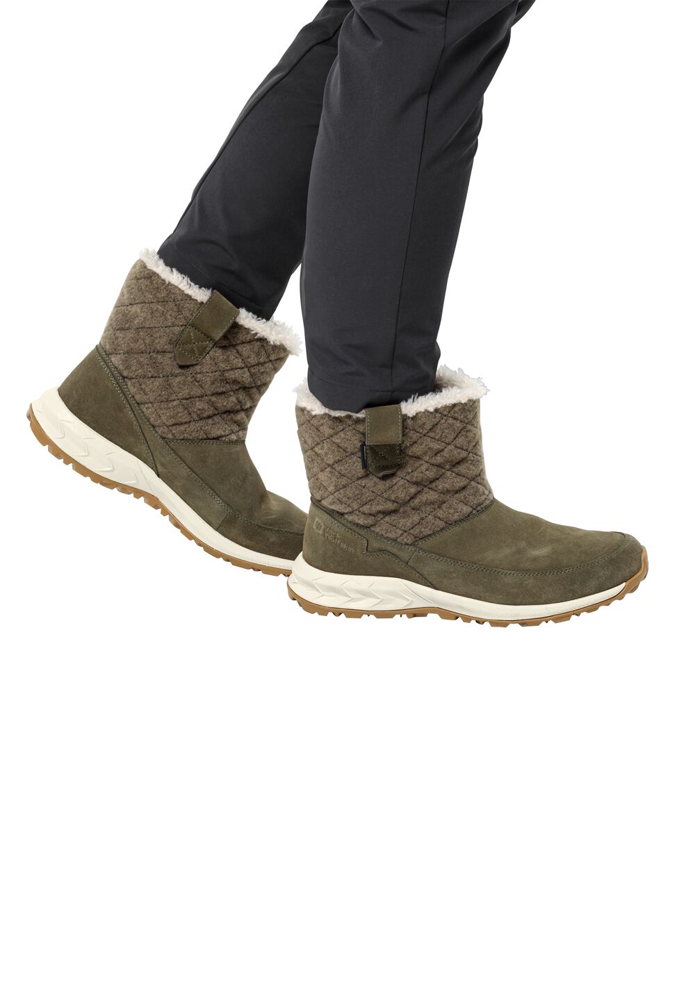 Jack Wolfskin Wasserdichte Winterstiefel Damen Queenstown Texapore Boot Women 43 khaki / grey khaki / grey von Jack Wolfskin