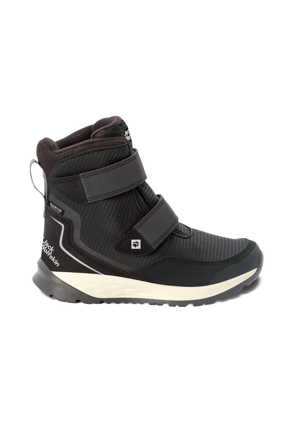 Jack Wolfskin Wasserdichte Winterstiefel Kinder Polar Bear Texapore High VC Kids 33 schwarz black / grey von Jack Wolfskin