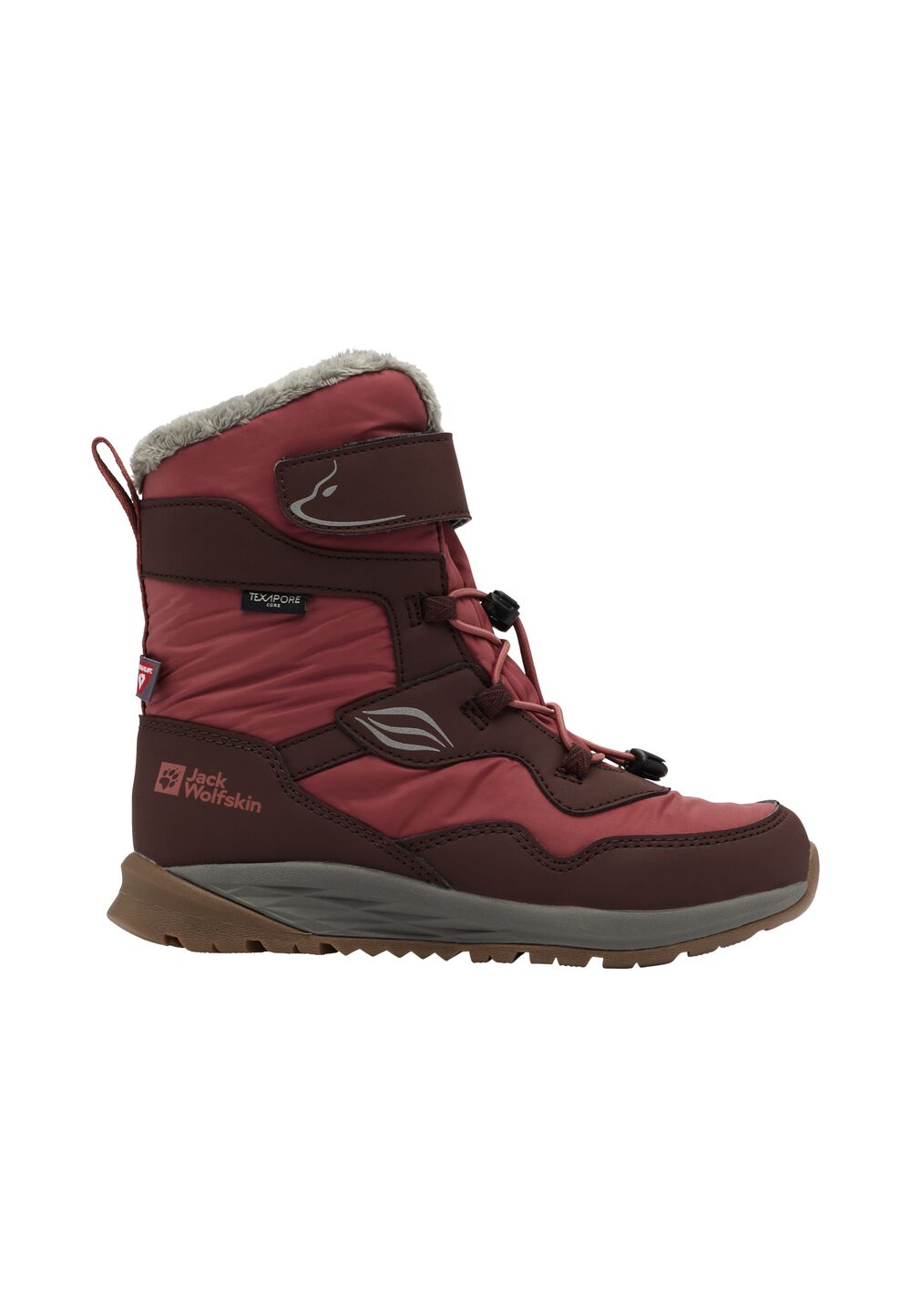 Jack Wolfskin Wasserdichte Winterstiefel Kinder Polar Bear-g Texapore High VC Kids 27 dark mahogany Dark Mahogany von Jack Wolfskin