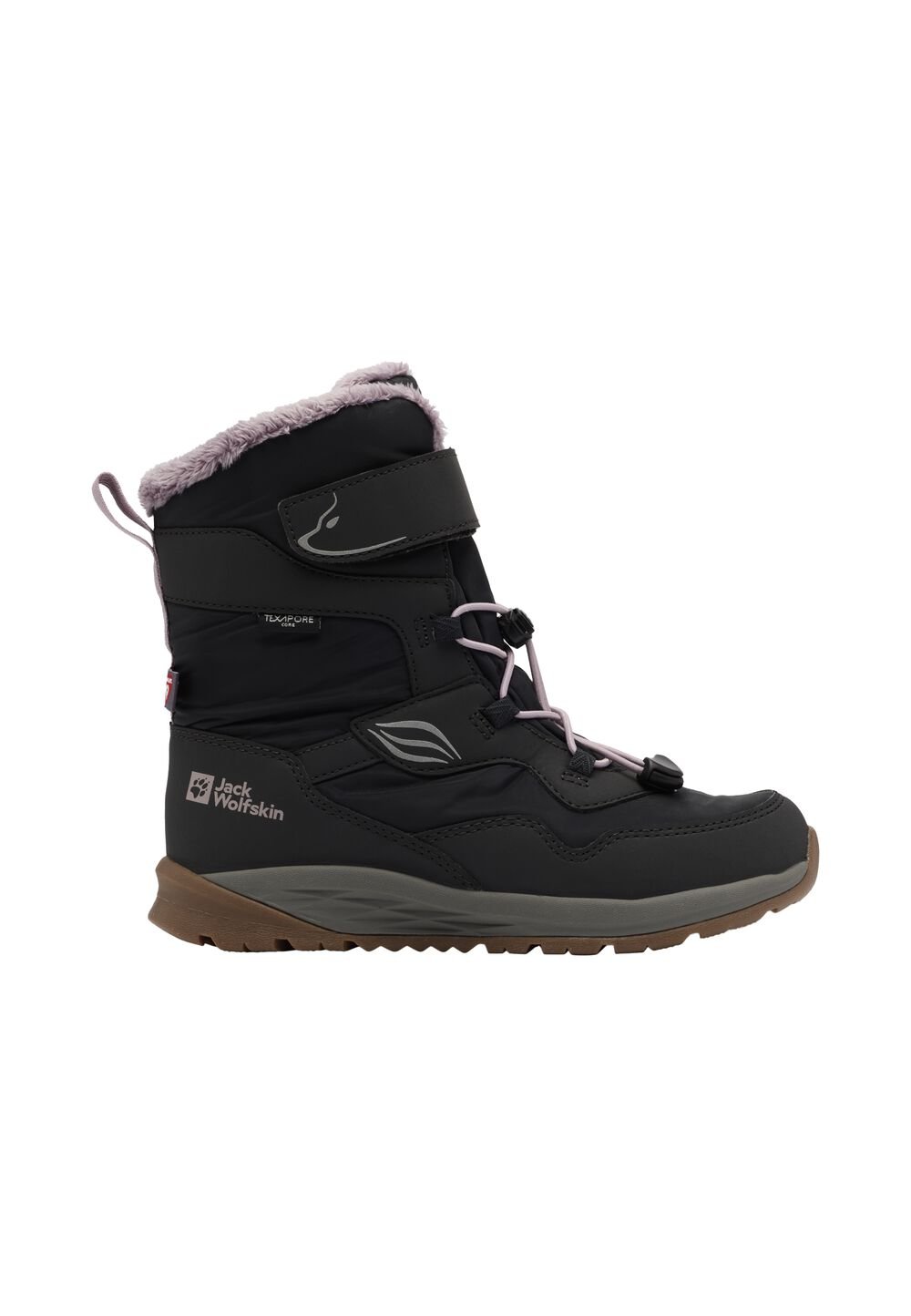 Jack Wolfskin Wasserdichte Winterstiefel Kinder Polar Bear-g Texapore High VC Kids 28 phantom Phantom von Jack Wolfskin