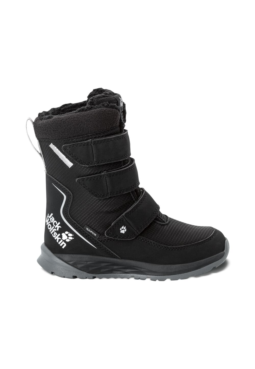 Jack Wolfskin Wasserdichte Winterstiefel Kinder Polar Boot Texapore High VC Kids 30 black / grey Black / Grey von Jack Wolfskin