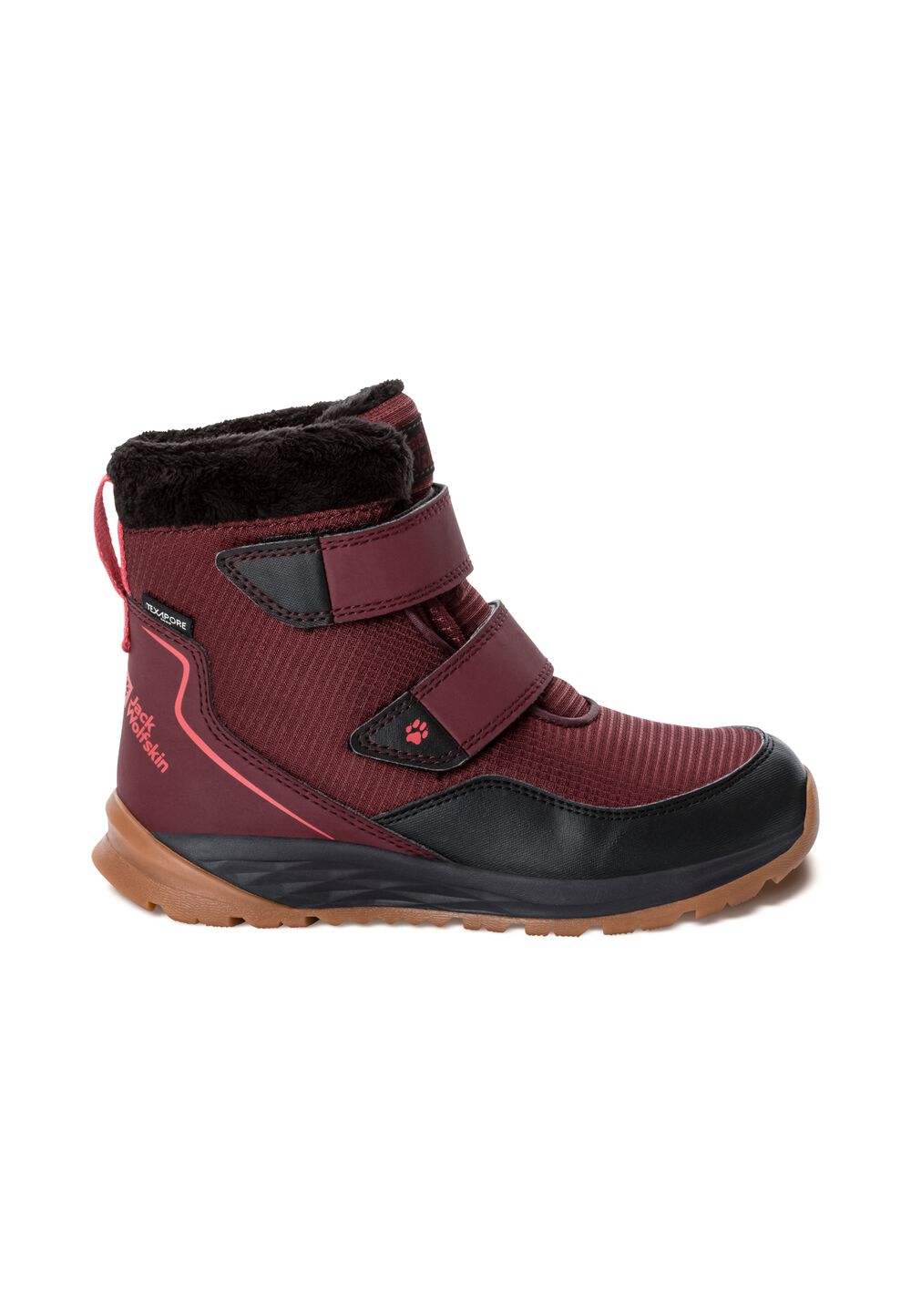 Jack Wolfskin Wasserdichte Winterstiefel Kinder Polar Wolf Texapore Mid VC Kids 33 boysenberry boysenberry von Jack Wolfskin