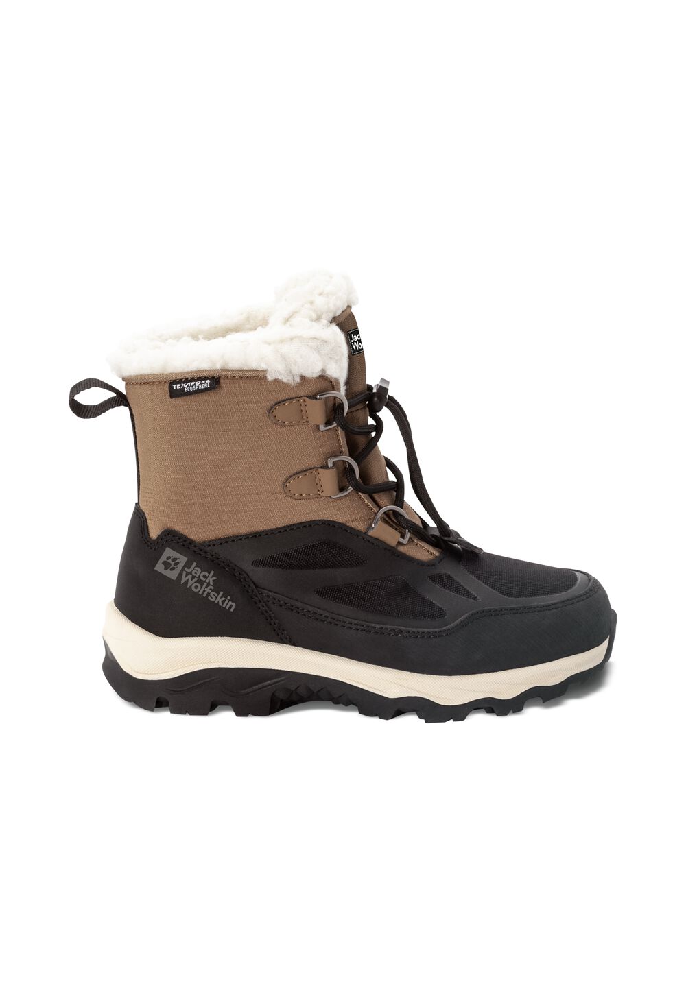 Jack Wolfskin Wasserdichte Winterstiefel Kinder Vojo Shell Extended Version Texapore Mid Kids 36 brown / black brown / black von Jack Wolfskin