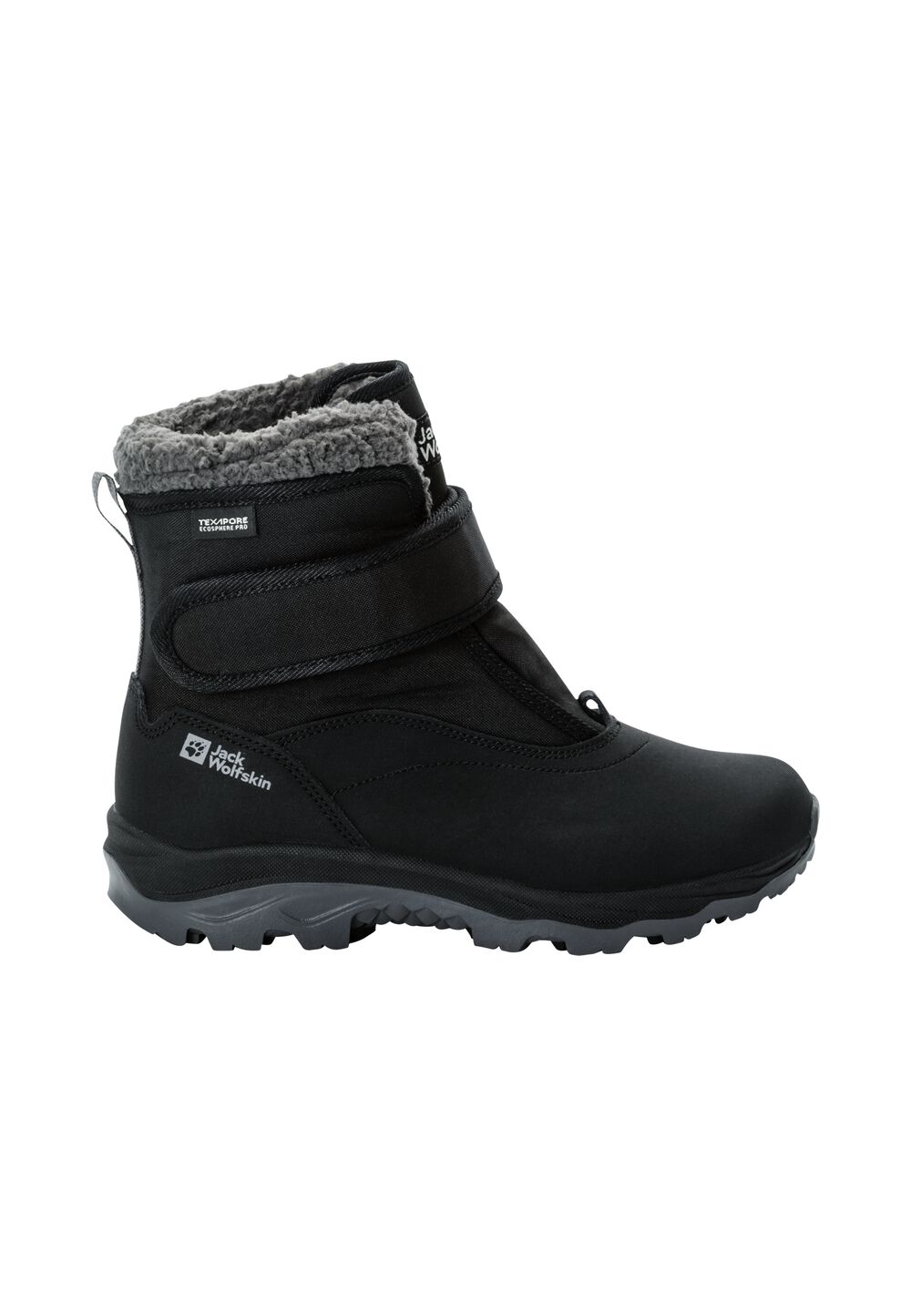 Jack Wolfskin Wasserdichte Winterstiefel Kinder Vojo Shell Texapore Mid VC Kids 32 phantom Phantom von Jack Wolfskin