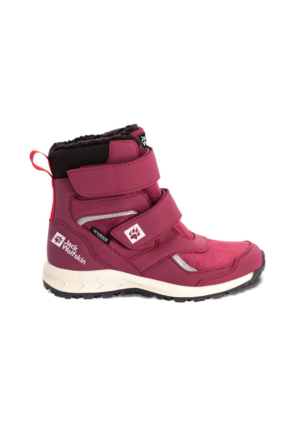 Jack Wolfskin Wasserdichte Winterstiefel Kinder Woodland WT Texapore High VC Kids 27 burgundy / red burgundy / red von Jack Wolfskin