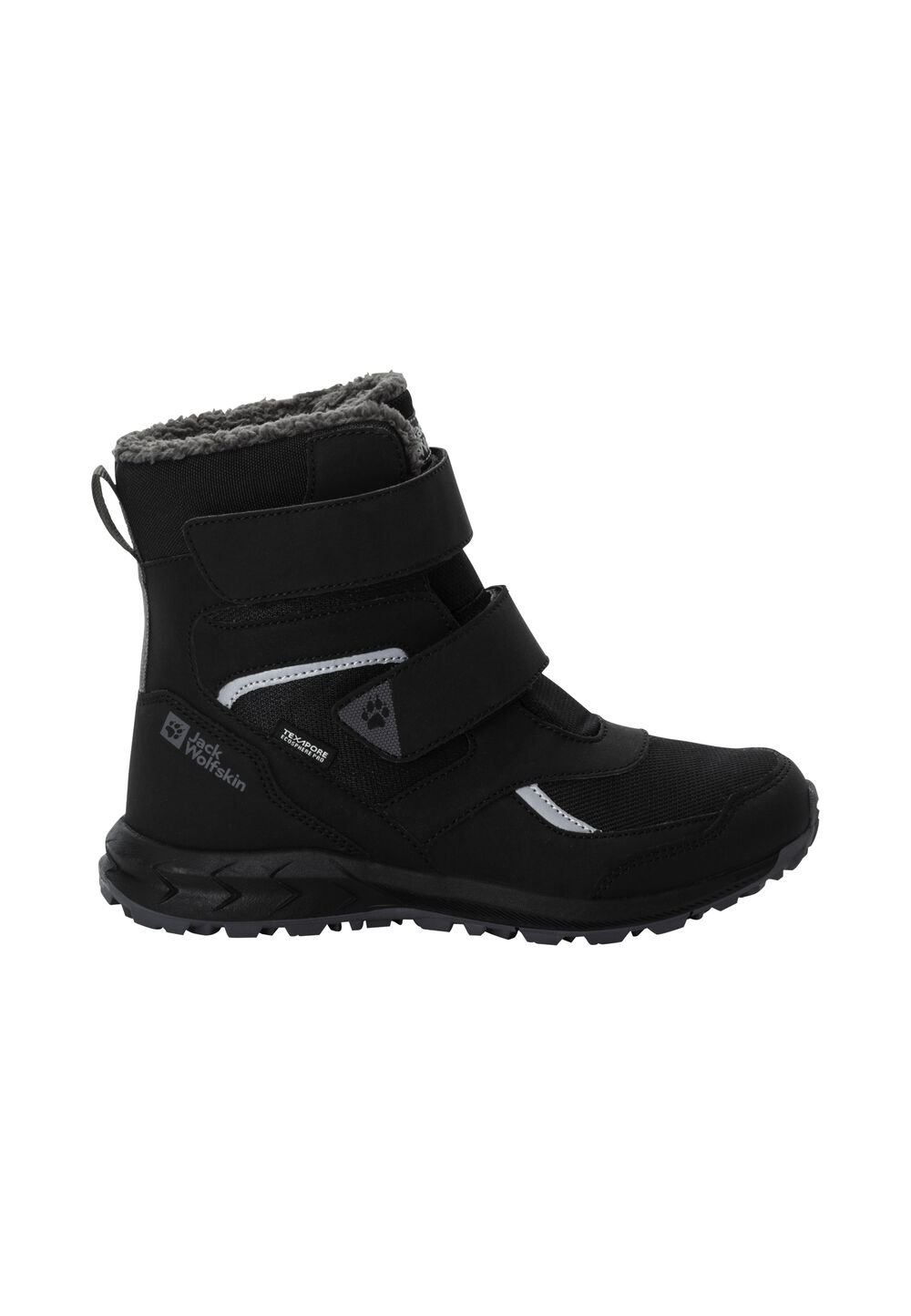 Jack Wolfskin Wasserdichte Winterstiefel Kinder Woodland WT Texapore High VC Kids 31 schwarz black von Jack Wolfskin