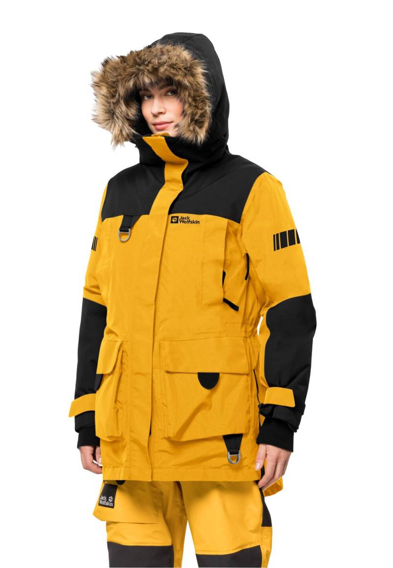 Jack Wolfskin Wasserdichter Expeditions-Daunenmantel Damen 1995 Series Parka Women L burly yellow xt Burly Yellow XT von Jack Wolfskin