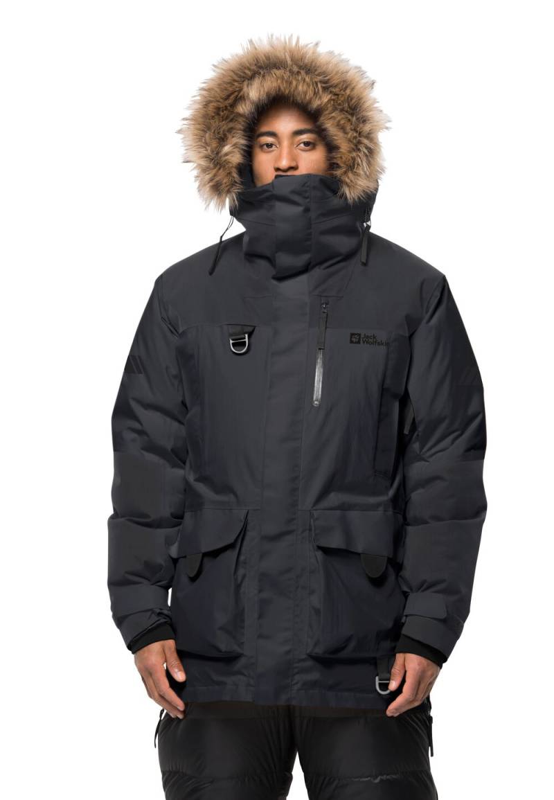 Jack Wolfskin Wasserdichter Expeditions-Daunenmantel Herren 1995 Series Parka Men M black black von Jack Wolfskin