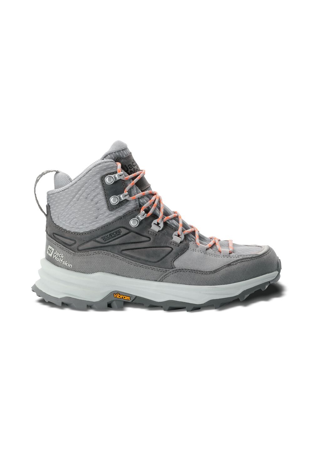 Jack Wolfskin Wasserdichte Wanderschuhe Damen Cyrox Texapore Mid Women 37 pebble pebble von Jack Wolfskin