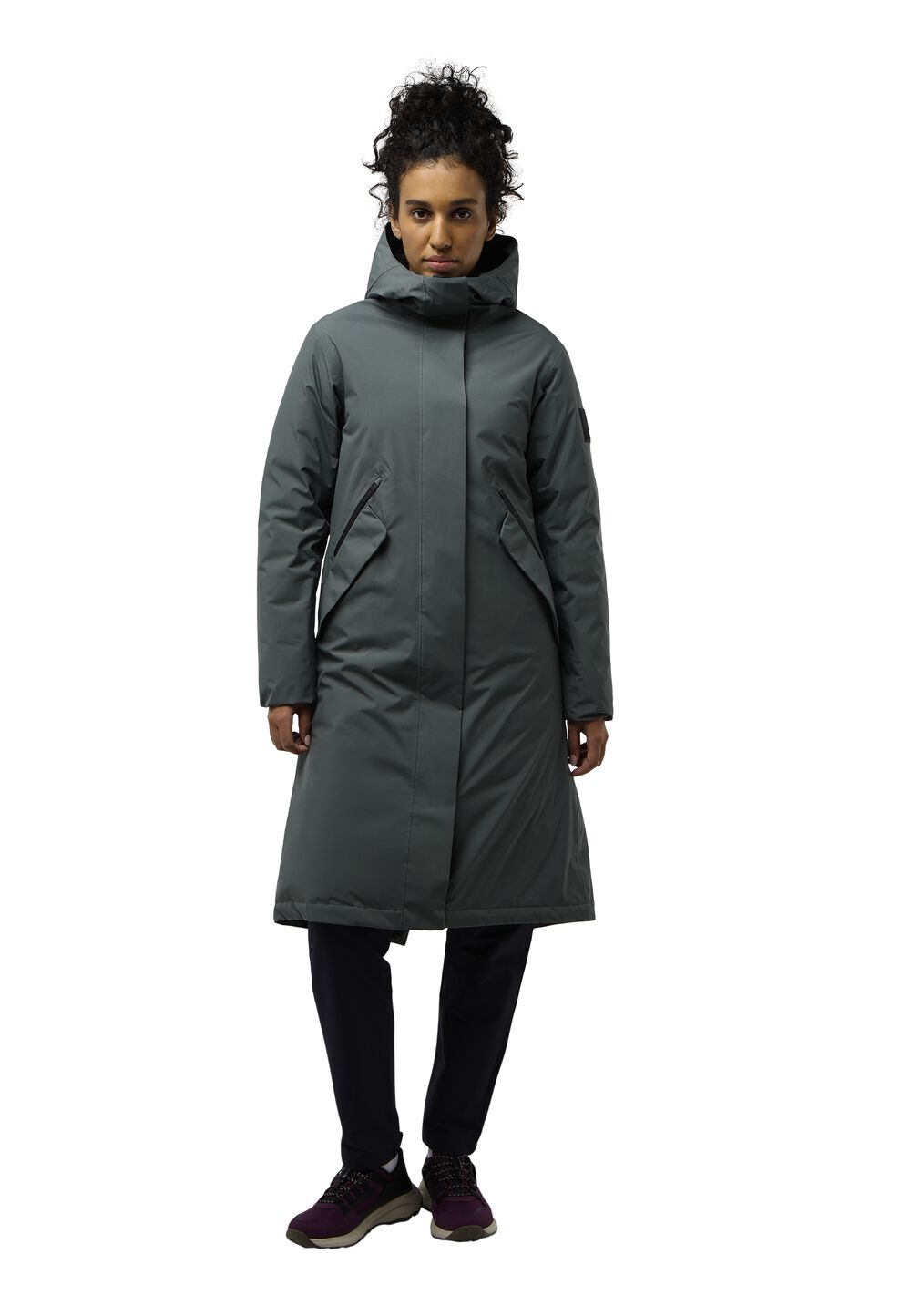 Jack Wolfskin Wasserdichter Wintermantel Damen Brandenburger Coat Women M slate green slate green von Jack Wolfskin