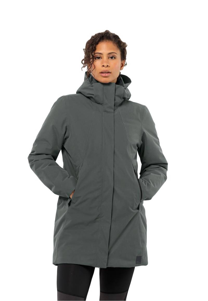 Jack Wolfskin Wasserdichter Wintermantel Damen Salier Coat S slate green slate green von Jack Wolfskin