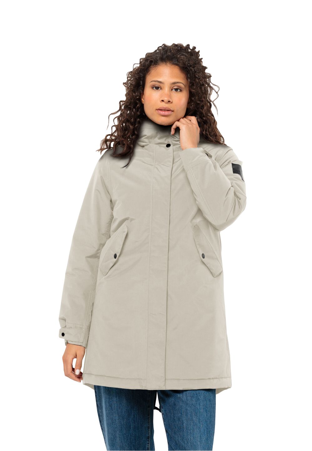 Jack Wolfskin Wasserdichter Wintermantel Damen Talforst Parka Women L dusty grey Dusty Grey von Jack Wolfskin