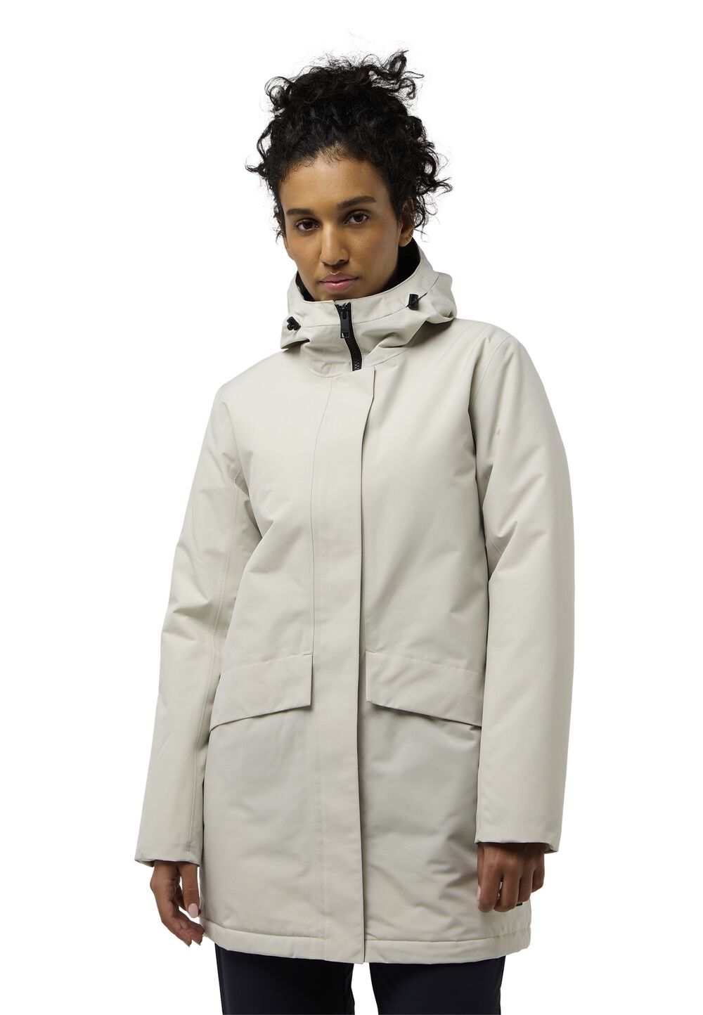 Jack Wolfskin Wasserdichter Wintermantel Damen Tempelhof Coat Women 2XL seal seal von Jack Wolfskin