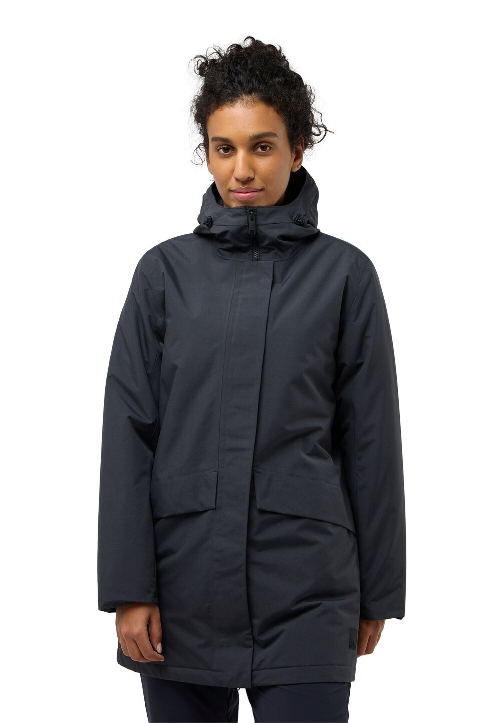 Jack Wolfskin Wasserdichter Wintermantel Damen Tempelhof Coat Women L phantom Phantom von Jack Wolfskin