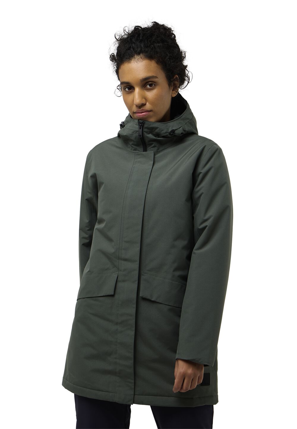 Jack Wolfskin Wasserdichter Wintermantel Damen Tempelhof Coat Women L slate green slate green von Jack Wolfskin