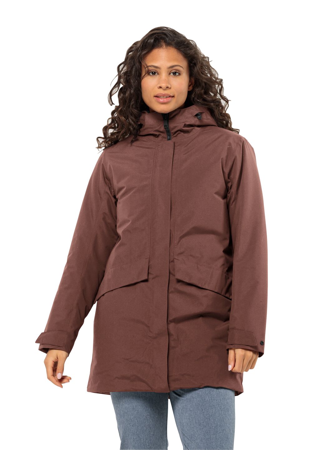 Jack Wolfskin Wasserdichter Wintermantel Damen Tempelhof Coat Women L wild ginger wild ginger von Jack Wolfskin