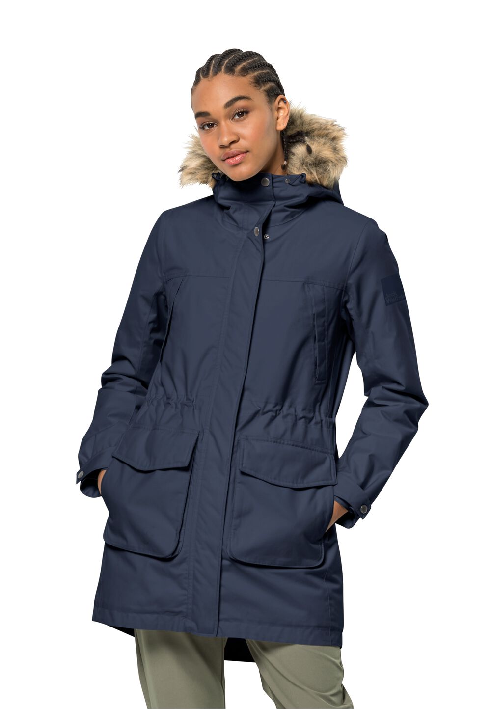 Jack Wolfskin Wasserdichter Wintermantel Damen Winterfrost Ins Parka Women S blau night blue von Jack Wolfskin