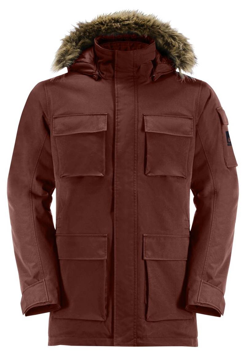 Jack Wolfskin Wasserdichter Wintermantel Herren Glacier Canyon Parka 2XL intense rust intense rust von Jack Wolfskin