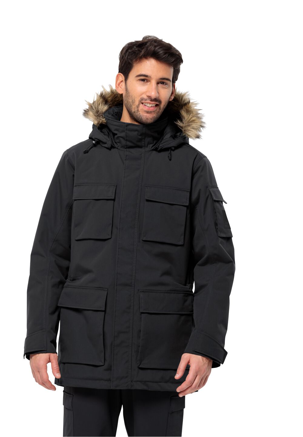 Jack Wolfskin Wasserdichter Wintermantel Herren Glacier Canyon Parka XXXL black black von Jack Wolfskin