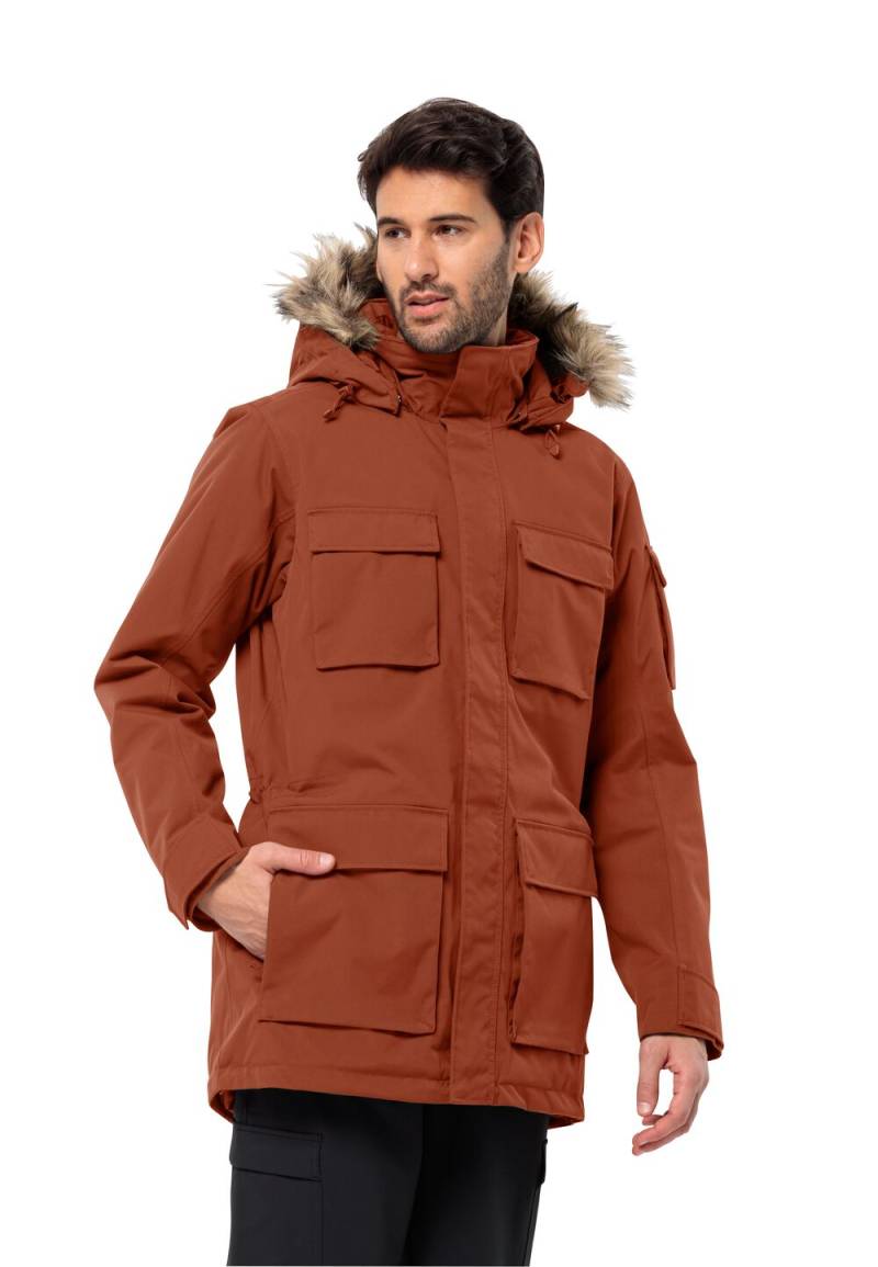 Jack Wolfskin Wasserdichter Wintermantel Herren Glacier Canyon Parka L carmine carmine von Jack Wolfskin