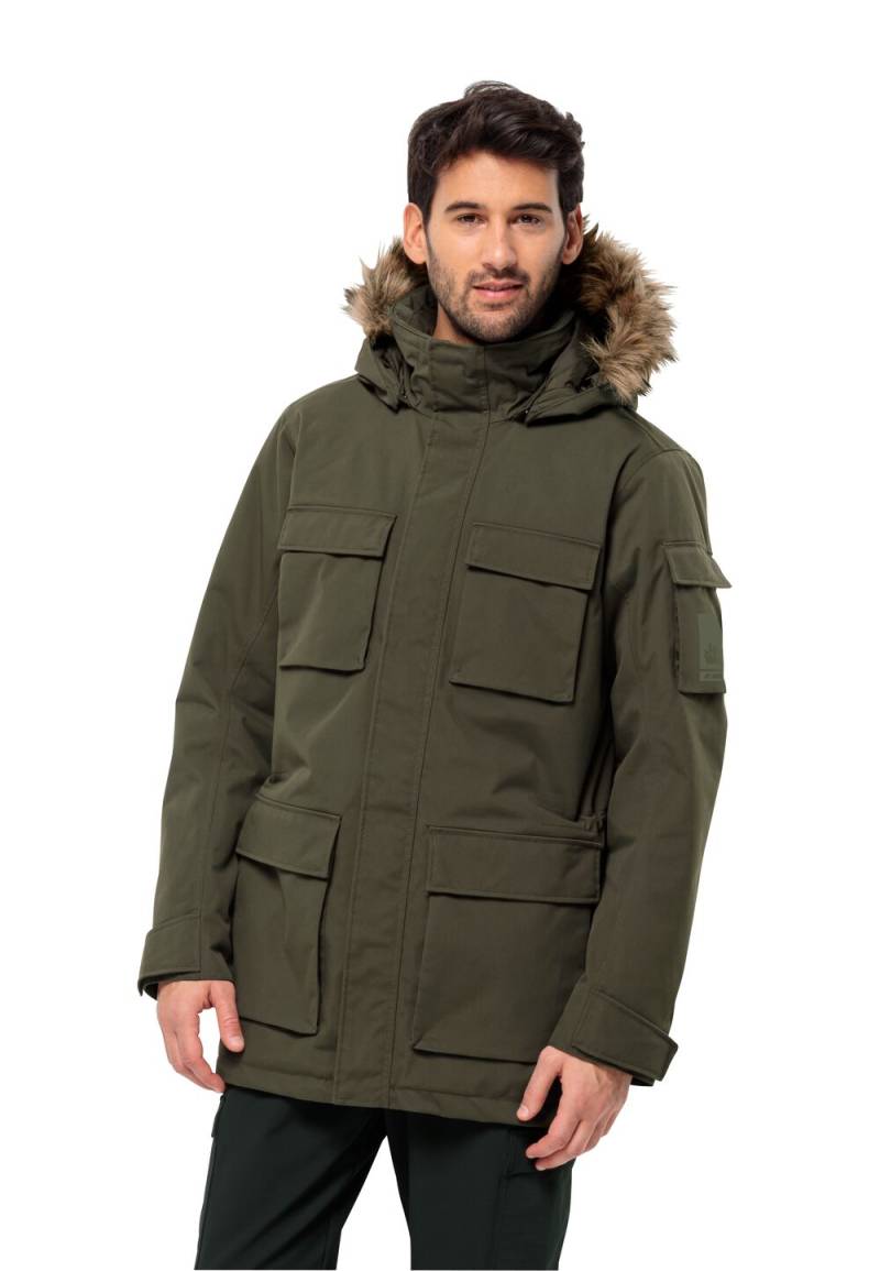 Jack Wolfskin Wasserdichter Wintermantel Herren Glacier Canyon Parka L island moss island moss von Jack Wolfskin