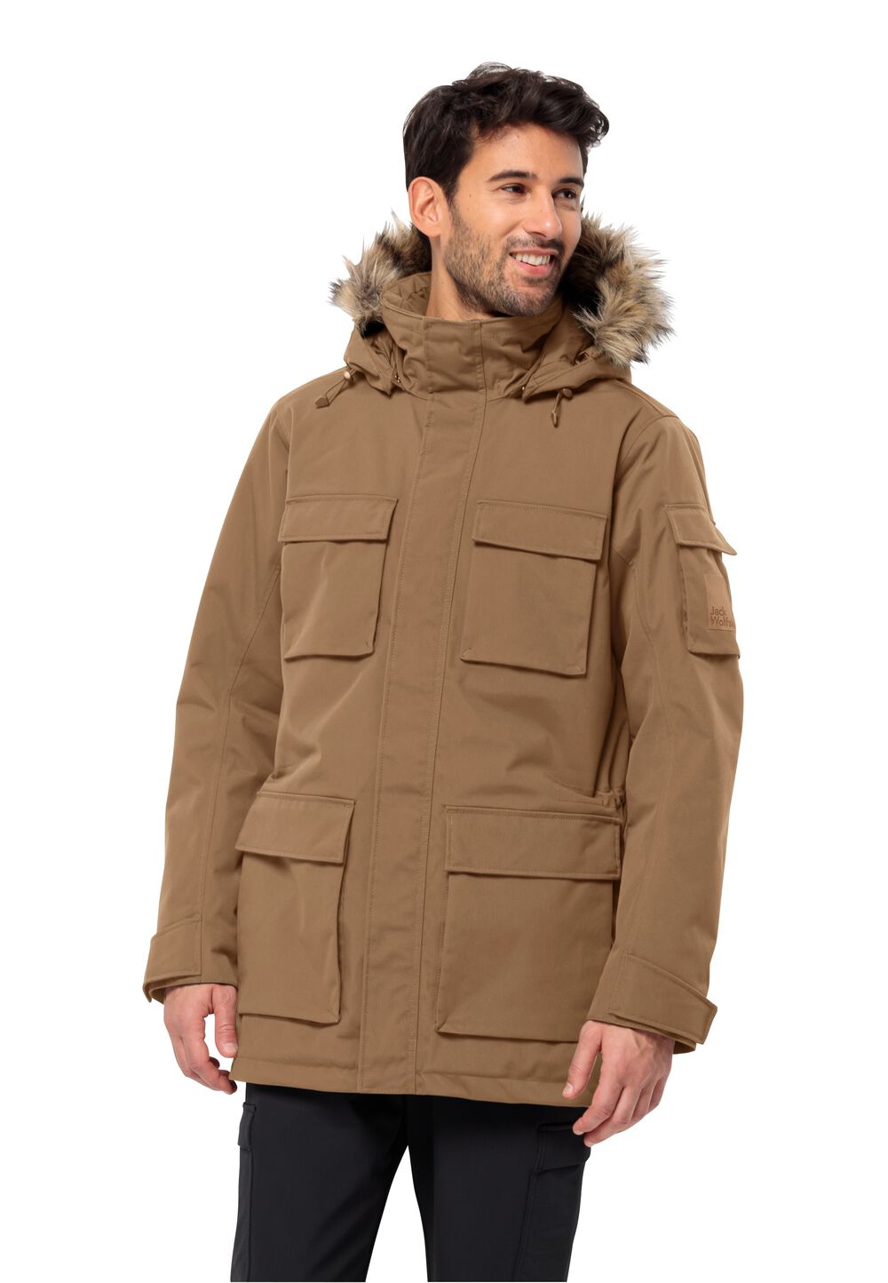 Jack Wolfskin Wasserdichter Wintermantel Herren Glacier Canyon Parka M chipmunk chipmunk von Jack Wolfskin