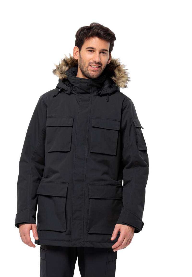 Jack Wolfskin Wasserdichter Wintermantel Herren Glacier Canyon Parka M schwarz black von Jack Wolfskin