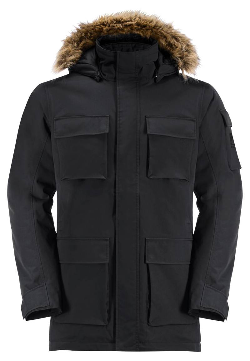 Jack Wolfskin Wasserdichter Wintermantel Herren Glacier Canyon Parka S black black von Jack Wolfskin