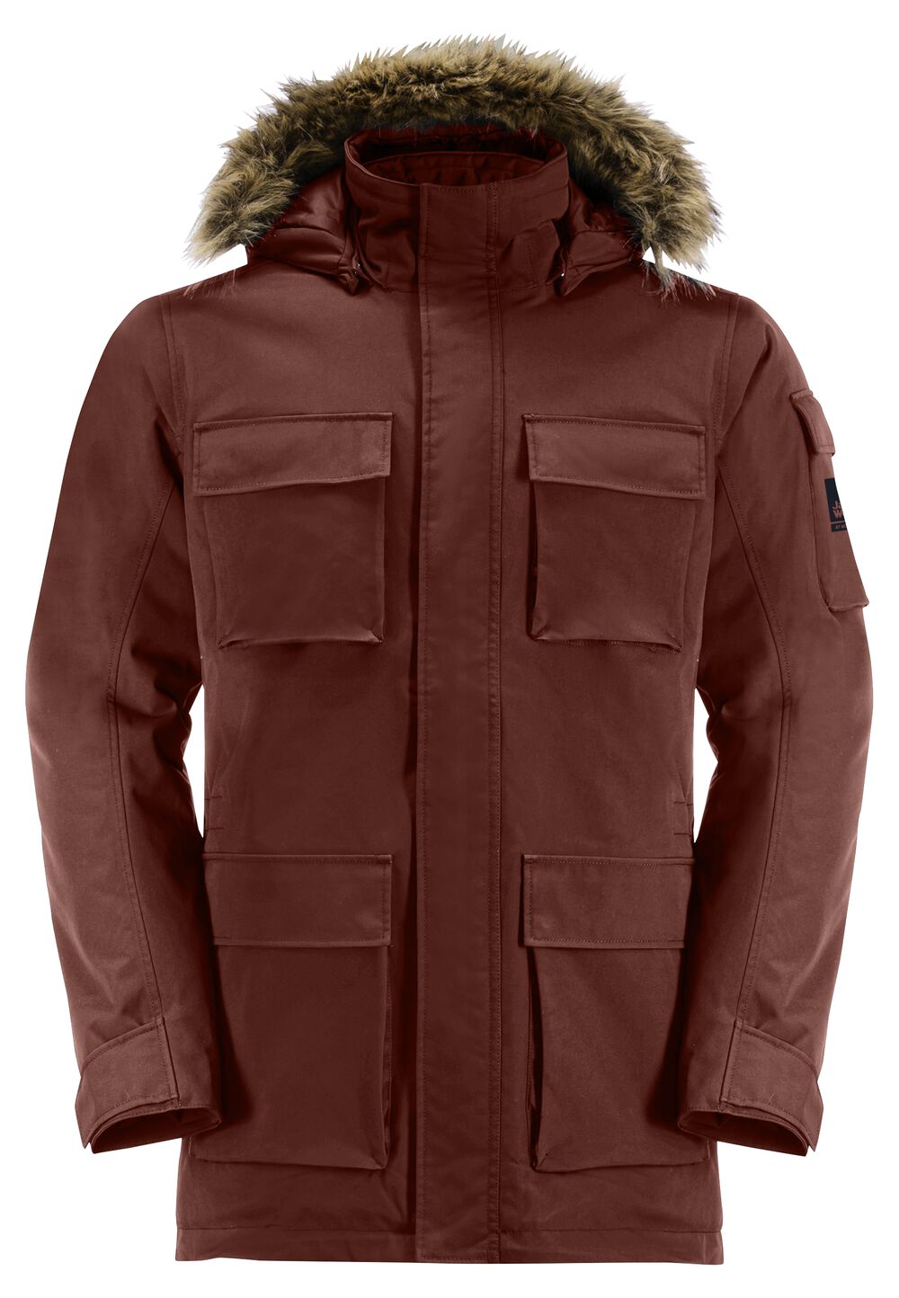 Jack Wolfskin Wasserdichter Wintermantel Herren Glacier Canyon Parka XL intense rust intense rust von Jack Wolfskin