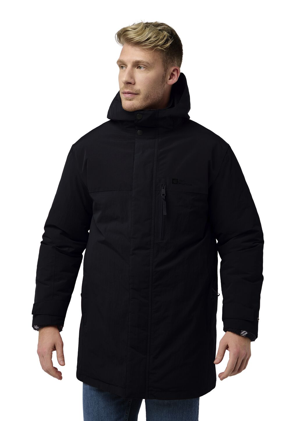 Jack Wolfskin Wasserdichter Wintermantel Herren Gletschersee Parka Men 2XL black black von Jack Wolfskin