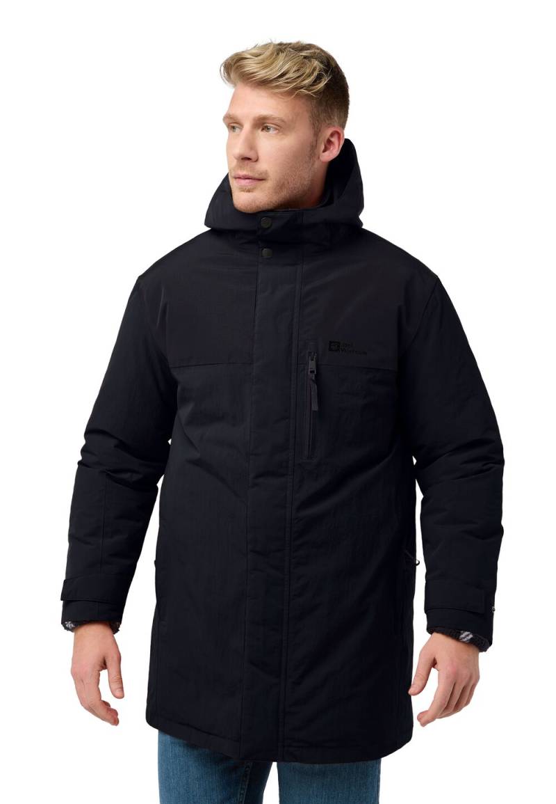 Jack Wolfskin Wasserdichter Wintermantel Herren Gletschersee Parka Men 2XL black black von Jack Wolfskin