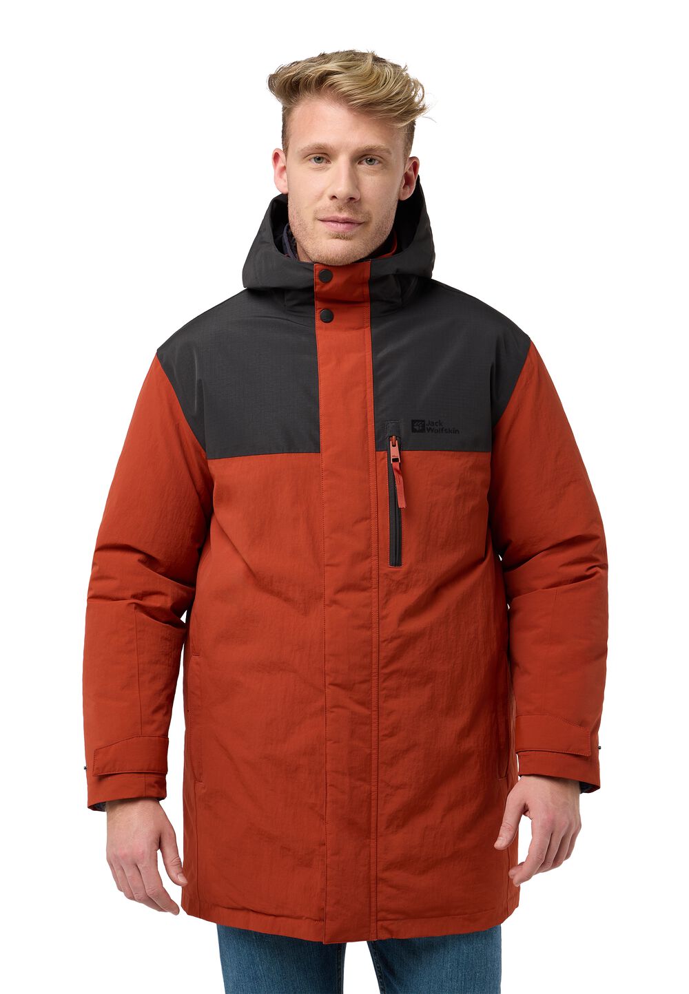 Jack Wolfskin Wasserdichter Wintermantel Herren Gletschersee Parka Men 2XL intense rust intense rust von Jack Wolfskin