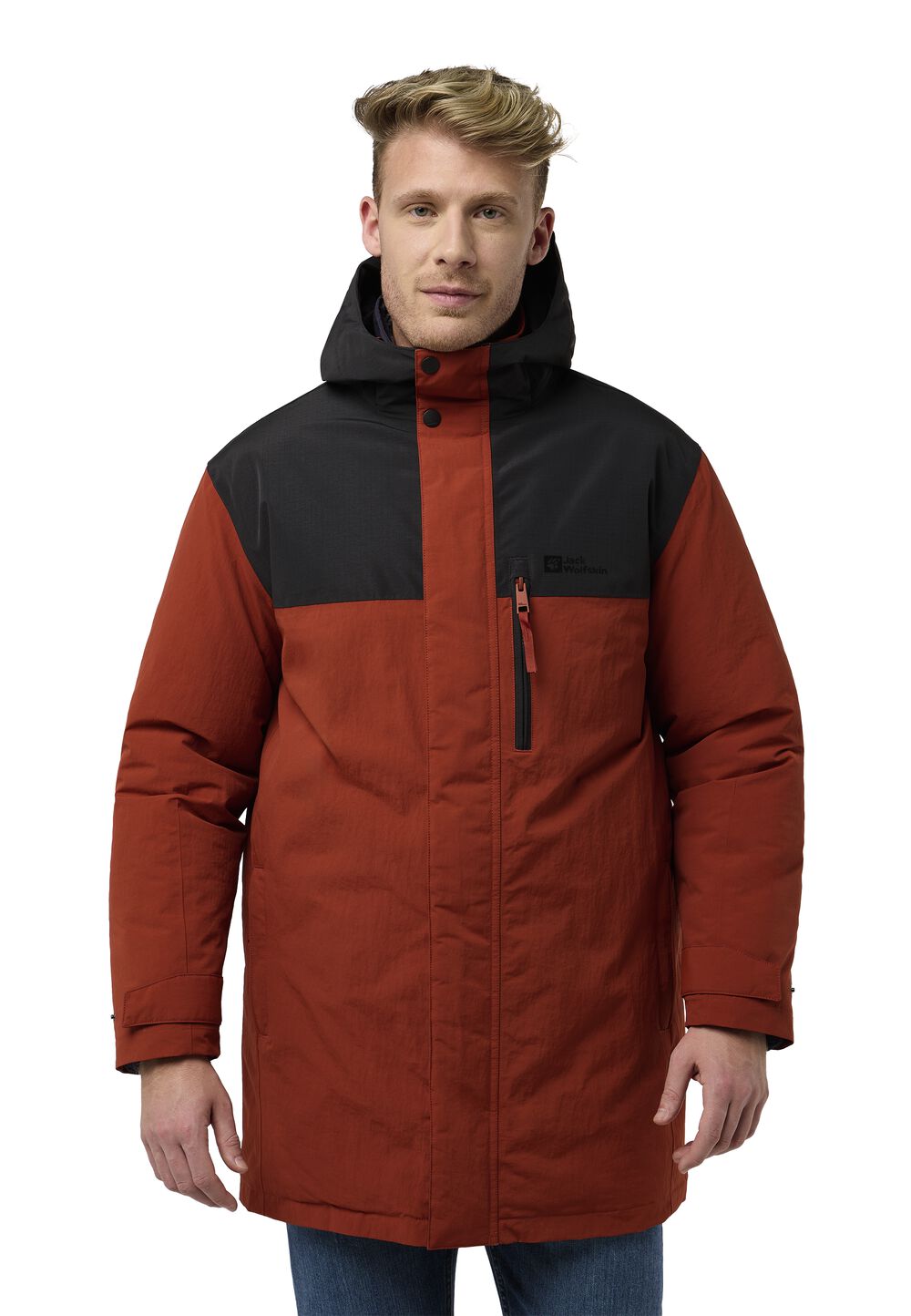 Jack Wolfskin Wasserdichter Wintermantel Herren Gletschersee Parka Men M intense rust intense rust von Jack Wolfskin