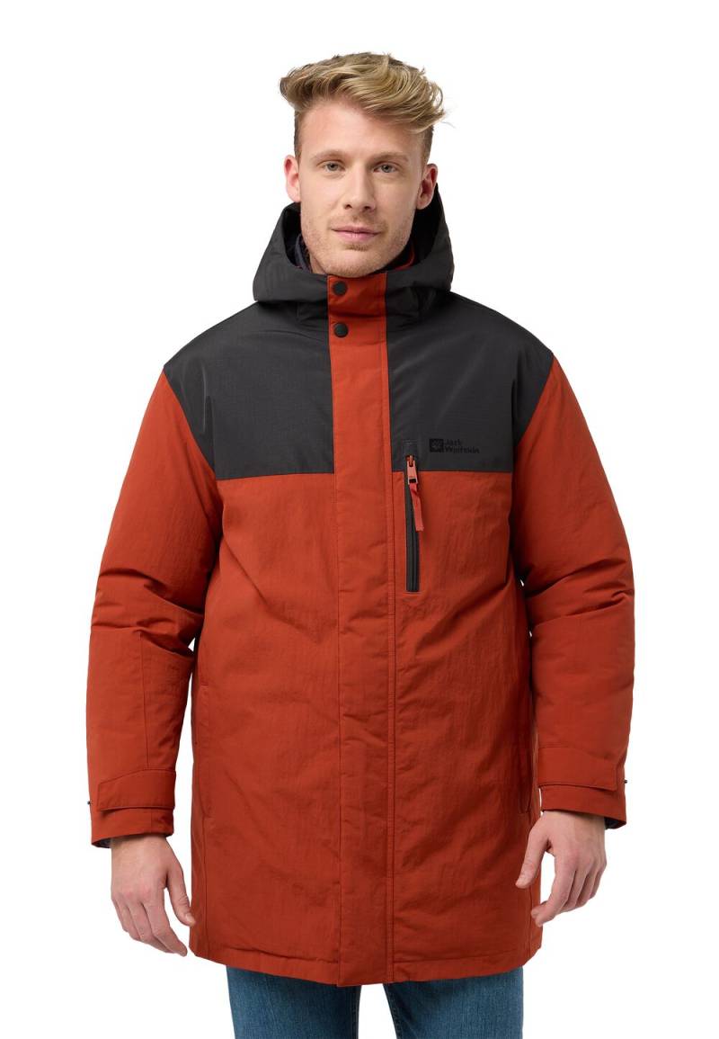 Jack Wolfskin Wasserdichter Wintermantel Herren Gletschersee Parka Men XL intense rust intense rust von Jack Wolfskin