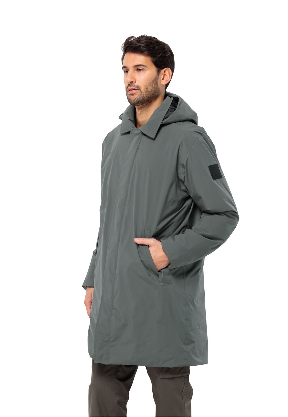 Jack Wolfskin Wasserdichter Wintermantel Herren Koenigsbau Coat Men L slate green slate green von Jack Wolfskin