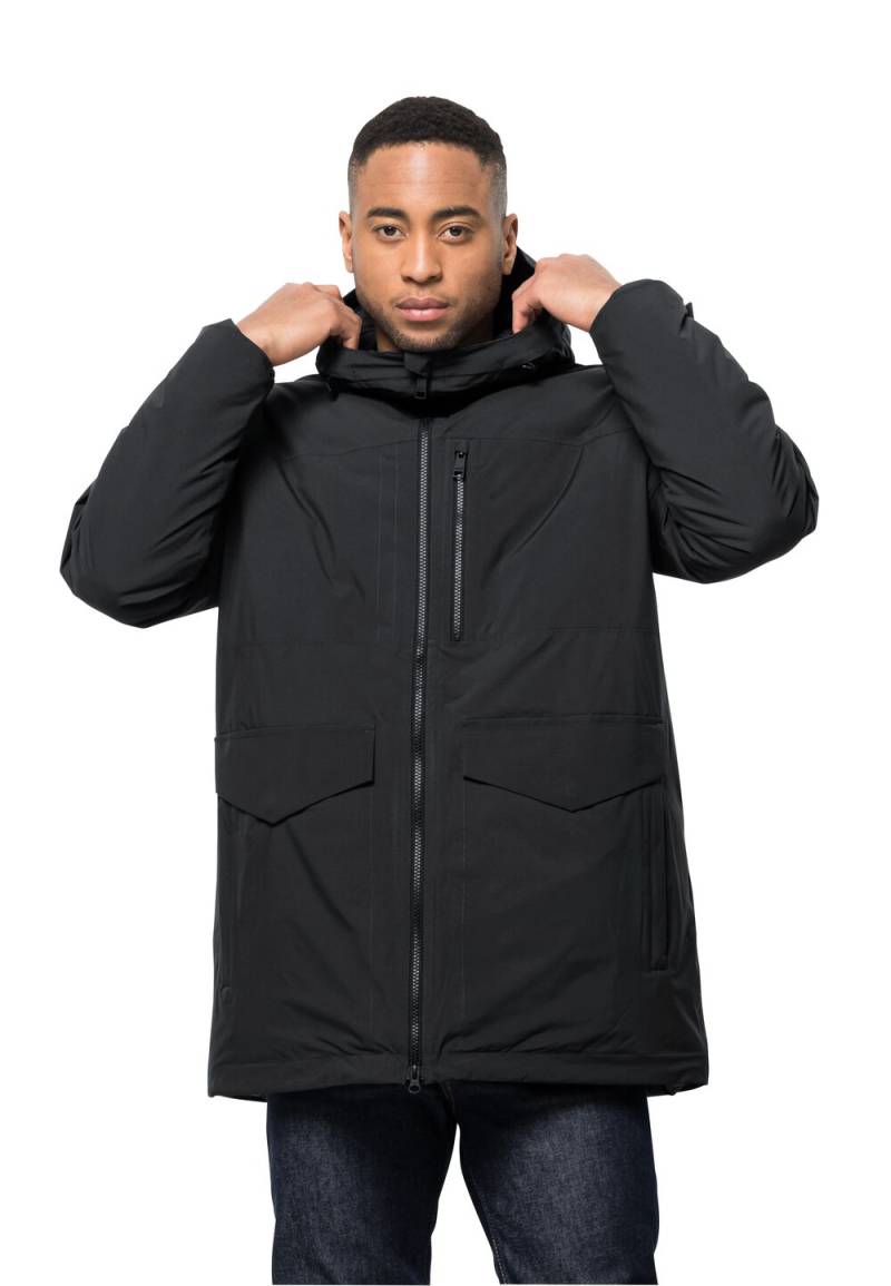 Jack Wolfskin Wasserdichter Wintermantel Herren Koenigsbau Parka Men XXXL black black von Jack Wolfskin