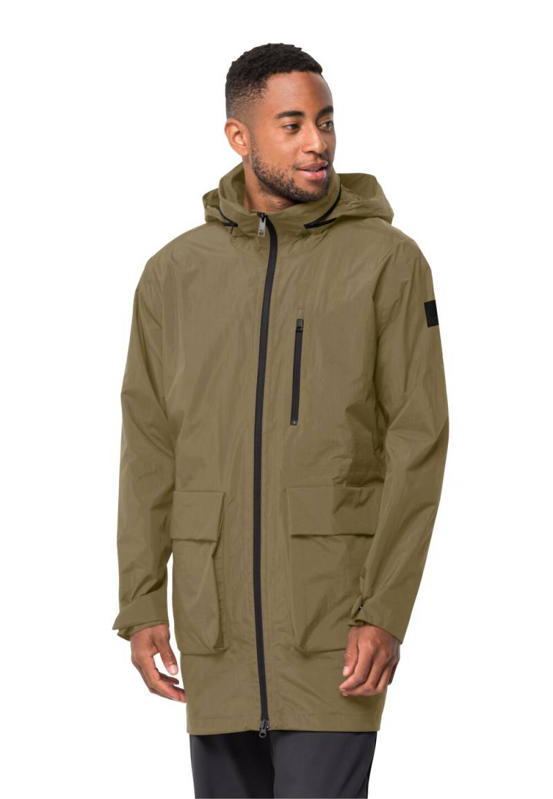 Jack Wolfskin Wasserdichter Wintermantel Herren Norden Port Parka Men L grey olive grey olive von Jack Wolfskin