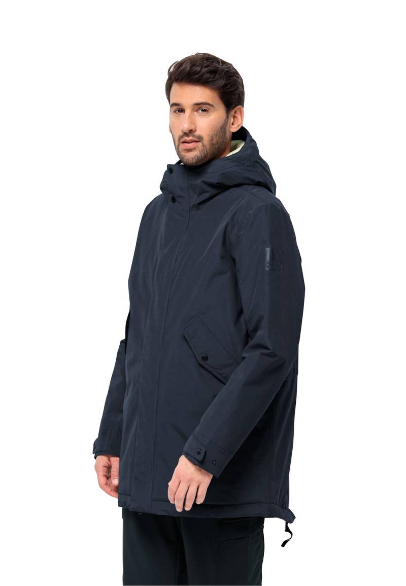 Jack Wolfskin Wasserdichter Wintermantel Herren Talforst Parka Men XXL blau night blue von Jack Wolfskin