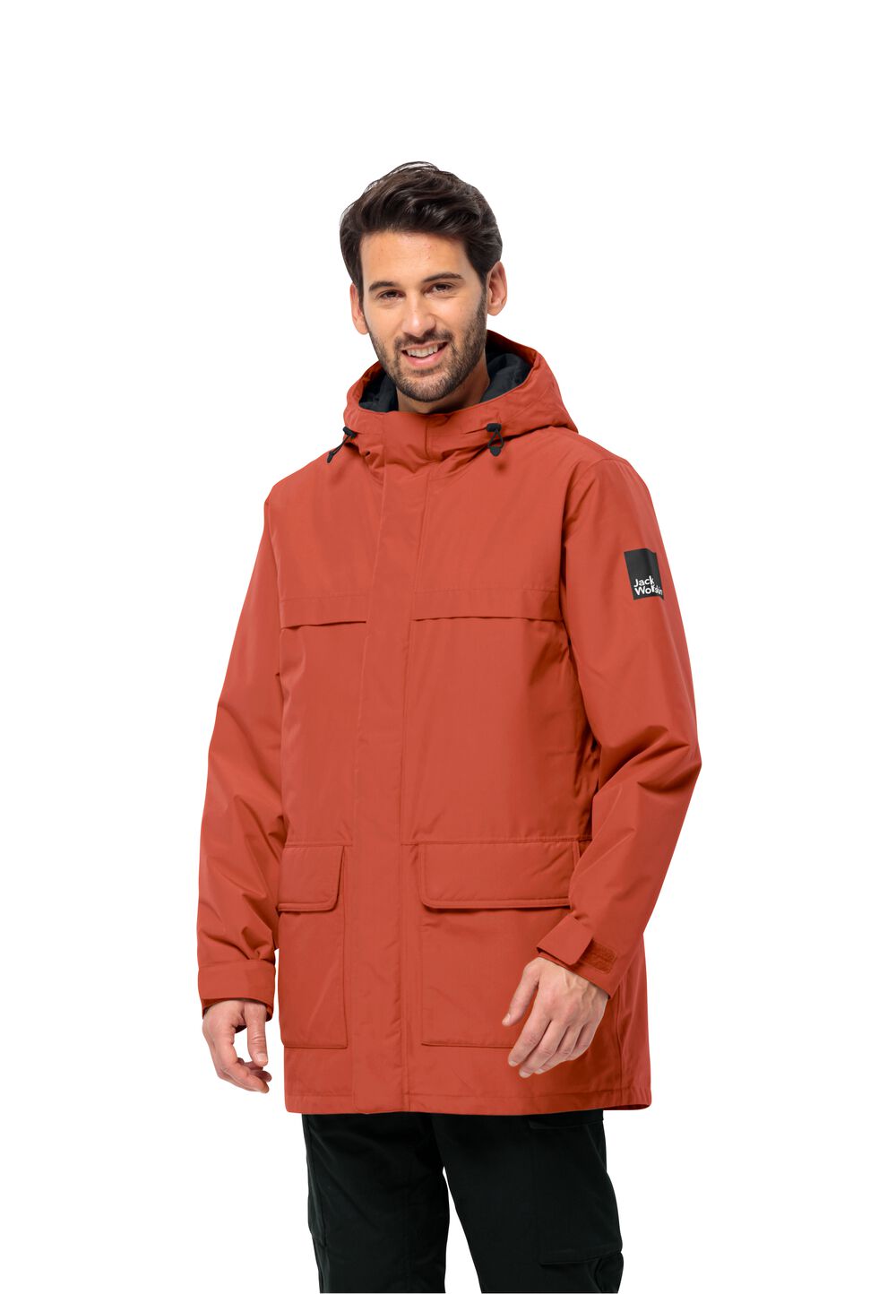 Jack Wolfskin Wasserdichter Wintermantel Herren Winterlager Parka Men 2XL intense rust intense rust von Jack Wolfskin