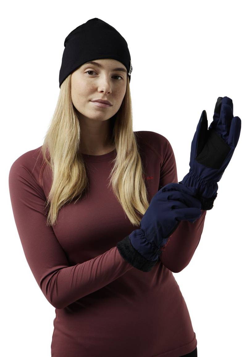 Jack Wolfskin Winddichte Handschuhe Damen Highloft Glove Women M blau night blue von Jack Wolfskin